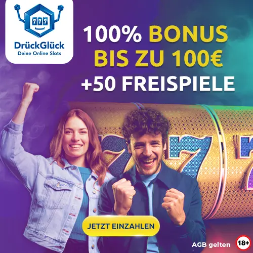 Sichern Sie sich einen Bonus bei DrückGlück: Freispiele, Einzahlungsboni und mehr in Ihrem Live Casino.