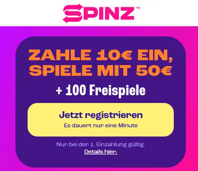 Spinz Casino Bonus: Freispiele und Top-Boni für deutsche Spieler.